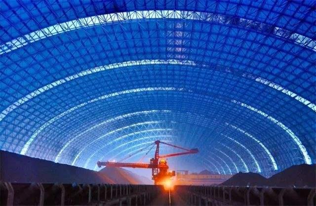 呼和浩特亿优钢构工程师为您解析原料场封闭技术的特点和类型